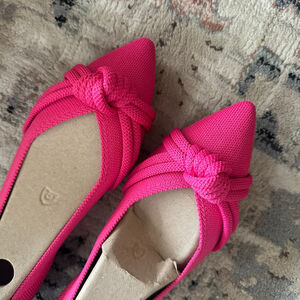 NWT Rothy's The Knot Point II Starfish Pink Flats Size 8.5